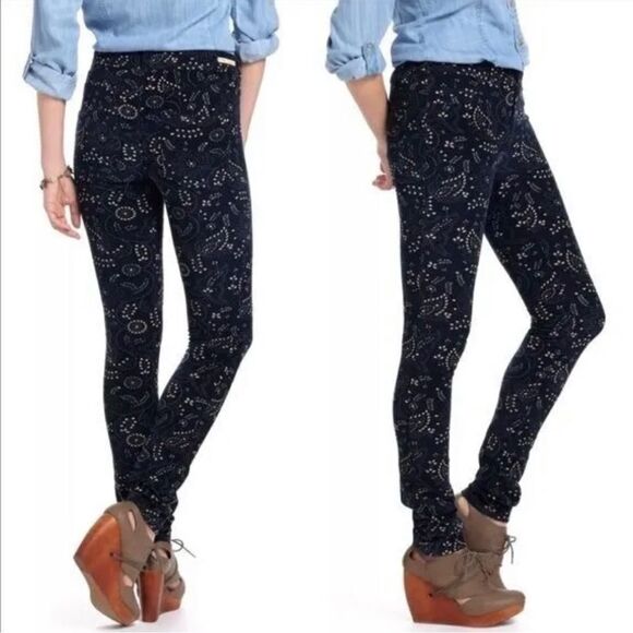 Anthropologie Pilcro And The Letterpress Corduroy Pants Navy Blue  size 27 195 - Picture 1 of 8